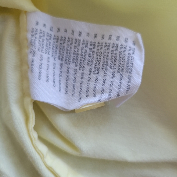 H&M Women's Button Up Blouse Yellow Size 4 - Picture 6 of 6